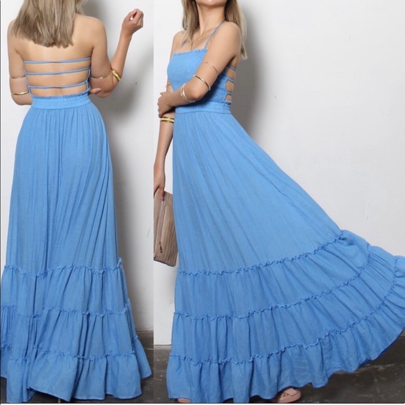 Open Back Maxi Dress - Picture 2 of 4